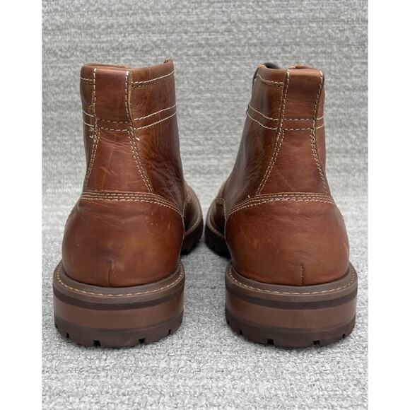 JOHNSTON & MURPHY Barrett Water Resistant Brown Leather Boots Men\'s Size 11 US main image 6